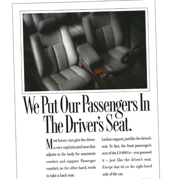 Lexus LS 400 Luxury Car 1990s Vintage Print Ad - Picture 2 of 2